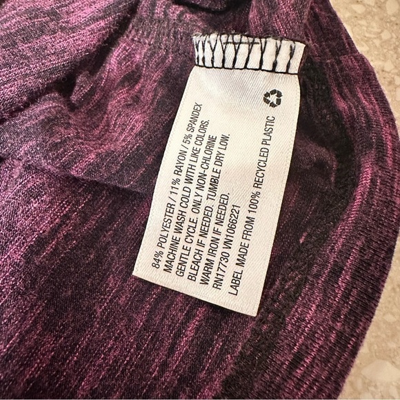 Liz Lange Maternity Sleeveless Purple Midi Dress Jersey Stretch Comfy - Picture 10 of 11